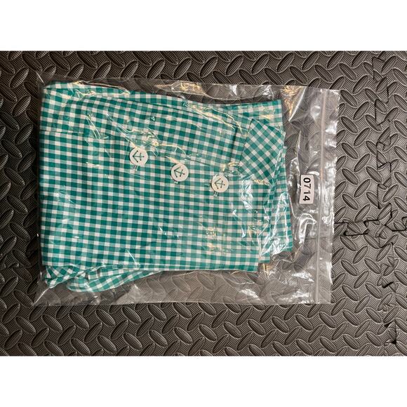 TYLER BOE Gigi gingham kick flare pants crop PARAKEET white womens‎ size 4 NWT - Picture 9 of 9